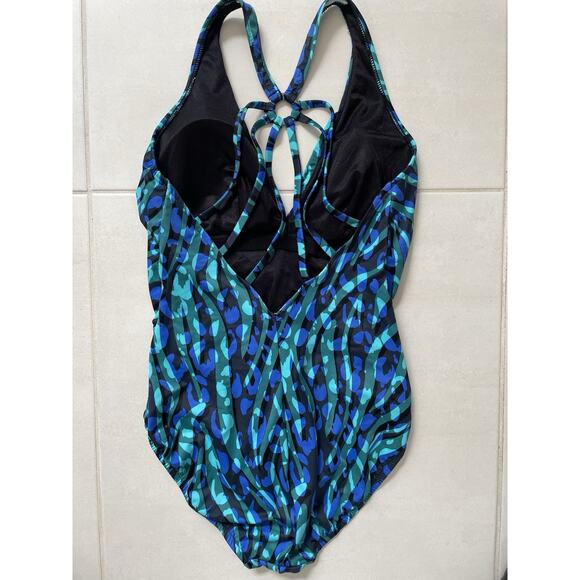 Magic Suit Swim One Piece Swimsuit Print Strappy Back Swimwear - Picture 6 of 10